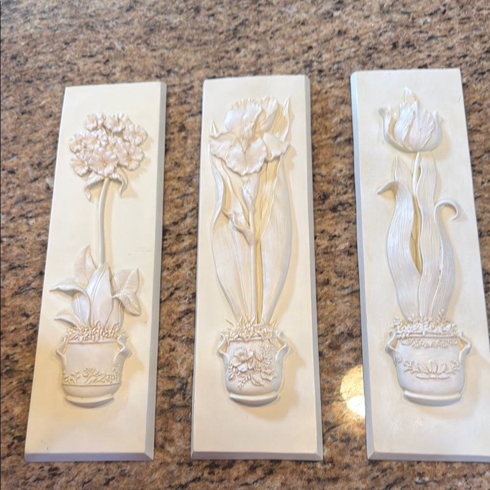 Floral Wall Art Plaques